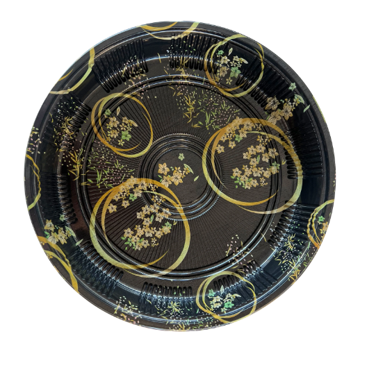 SUSHI TRAY MET DEKSEL ROND Ø 38 CM (SHS 165)50 STUKS