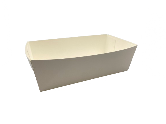 FRIETBAKJE 90 KARTON WIT 100 STUKS